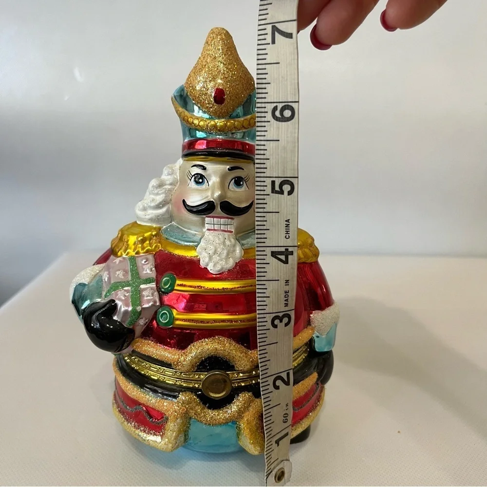 Christopher Radko Jolly Nutcracker Hinged Keepsake Box 2004